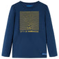 Kids' T-shirt with Long Sleeves Navy Blue 128