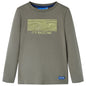 Kids' T-shirt with Long Sleeves Khaki 92