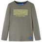 Kids' T-shirt with Long Sleeves Khaki 116