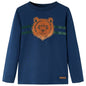 Kids' T-shirt with Long Sleeves Navy Blue 104