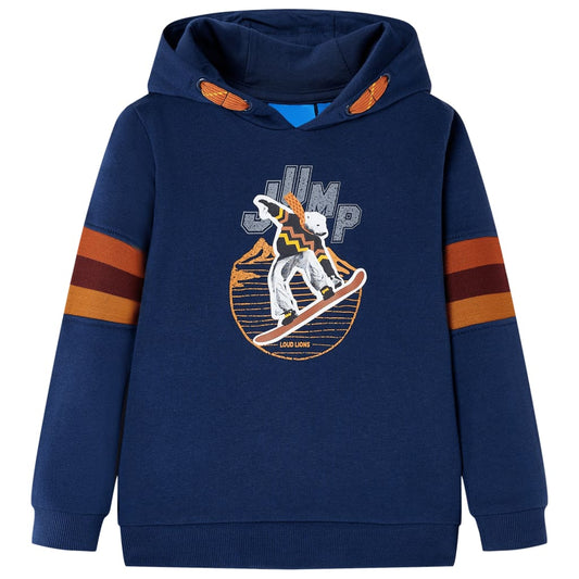 Kids' Hooded Sweatshirt Navy 128