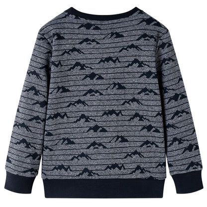 Kids' Sweatshirt Navy Melange 116