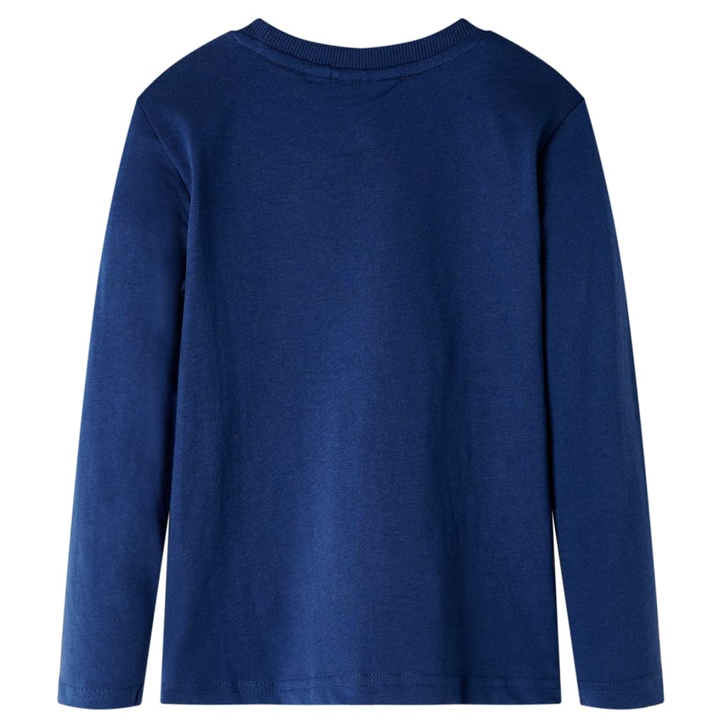 Kids' T-shirt with Long Sleeves Navy Blue 104