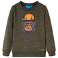 Kids' Sweatshirt Dark Khaki Melange 104