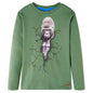 Kids' T-shirt with Long Sleeves Light Khaki 92