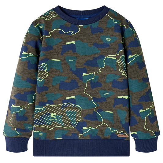 Kids' Sweatshirt Dark Khaki Melange 104