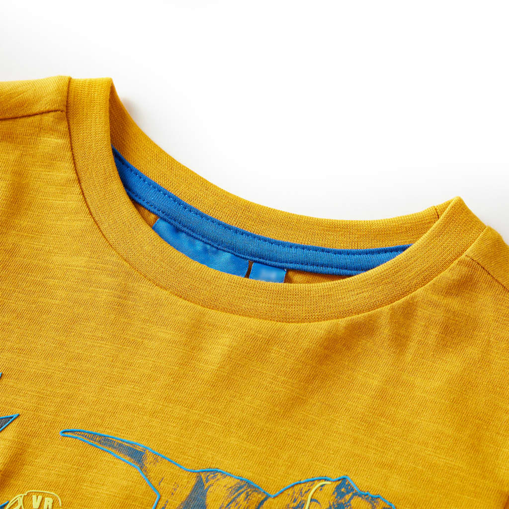 Kids' T-shirt with Long Sleeves Ochre 92