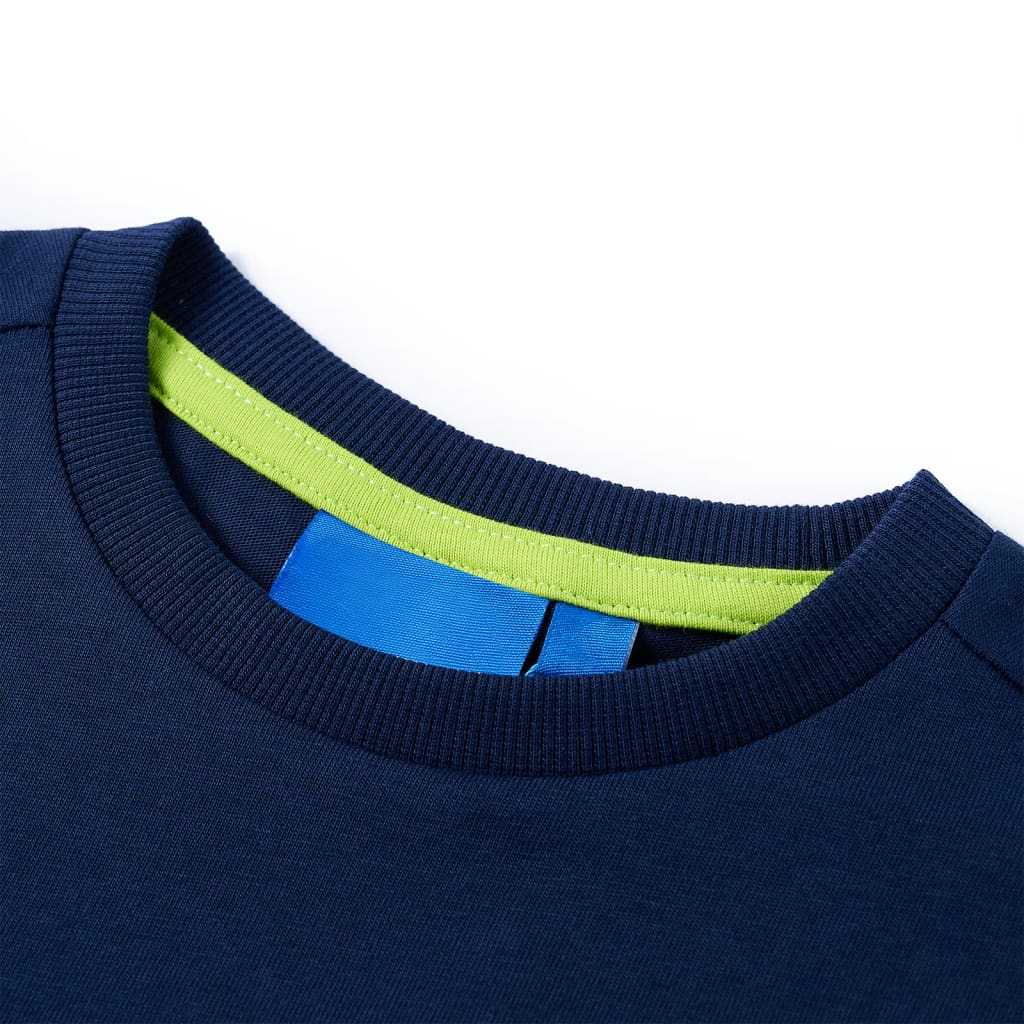 Kids' T-shirt with Long Sleeves Navy 116