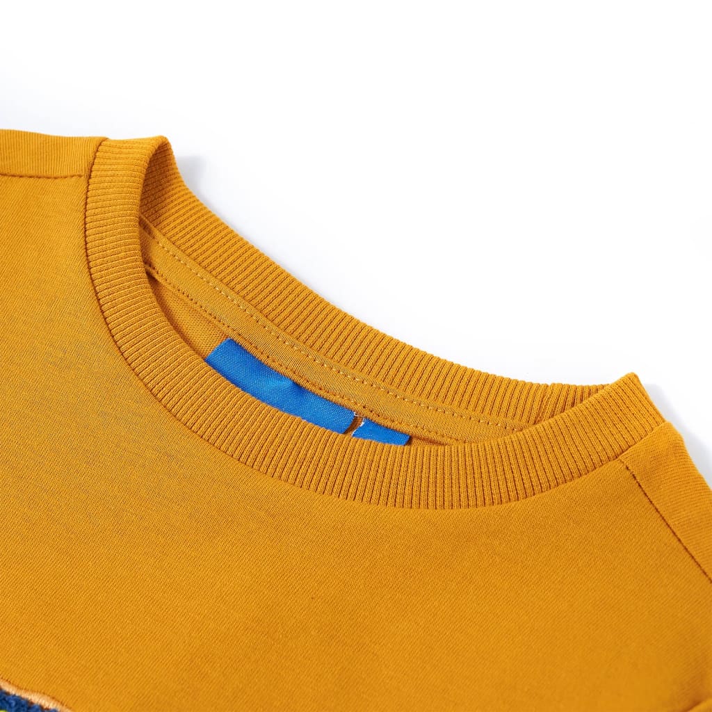 Kids' T-shirt with Long Sleeves Ochre 92