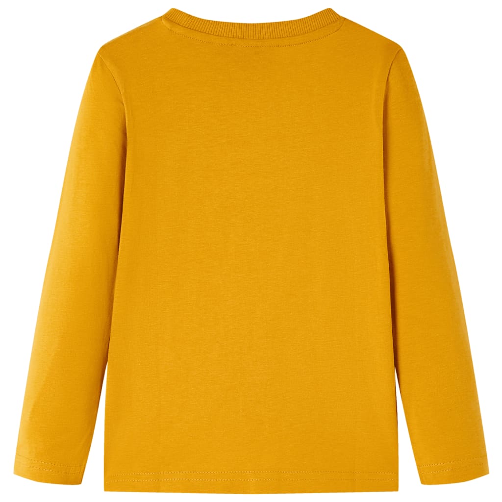 Kids' T-shirt with Long Sleeves Ochre 104