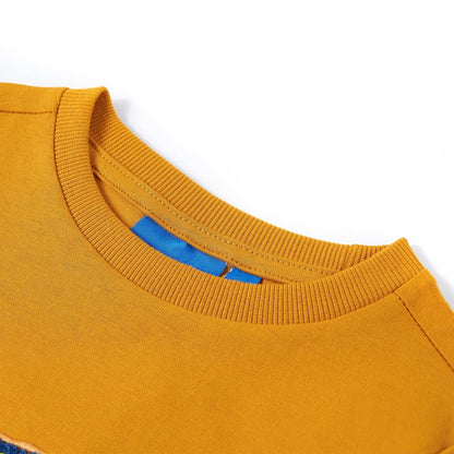 Kids' T-shirt with Long Sleeves Ochre 104