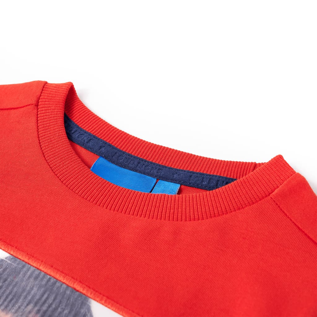 Kids' T-shirt with Long Sleeves Red 104