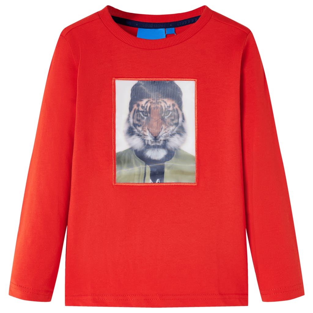 Kids' T-shirt with Long Sleeves Red 116