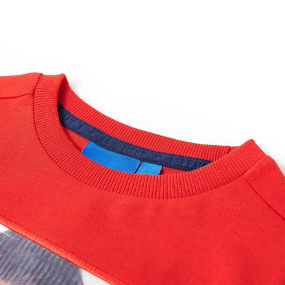 Kids' T-shirt with Long Sleeves Red 128