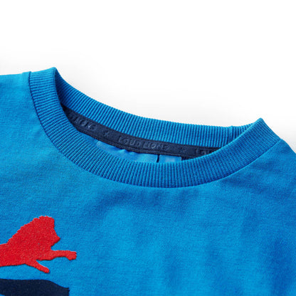 Kids' T-shirt with Long Sleeves Cobalt Blue 104