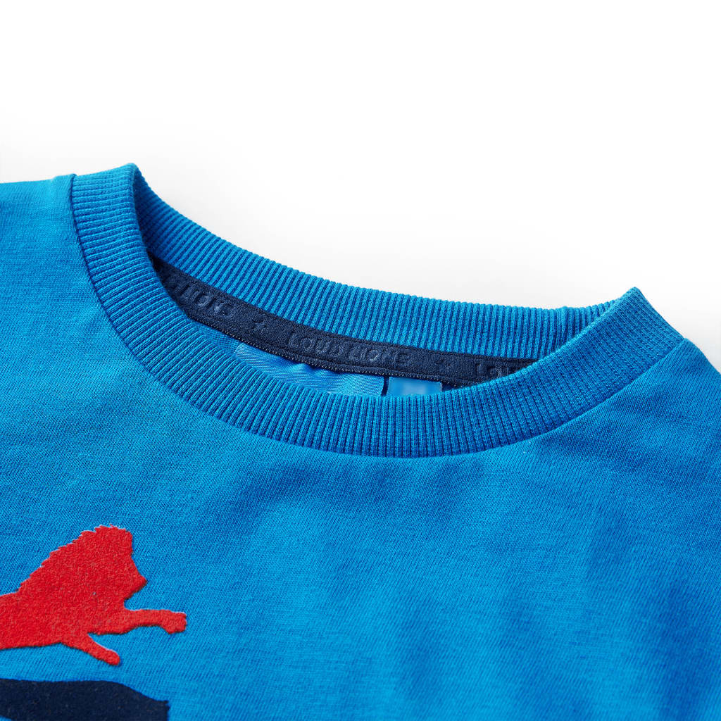 Kids' T-shirt with Long Sleeves Cobalt Blue 116