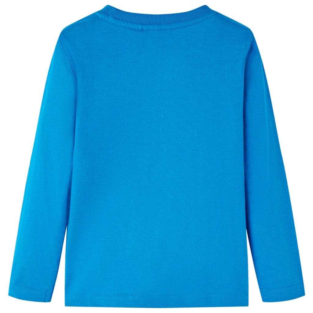 Kids' T-shirt with Long Sleeves Cobalt Blue 128