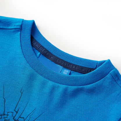 Kids' T-shirt with Long Sleeves Cobalt Blue 128