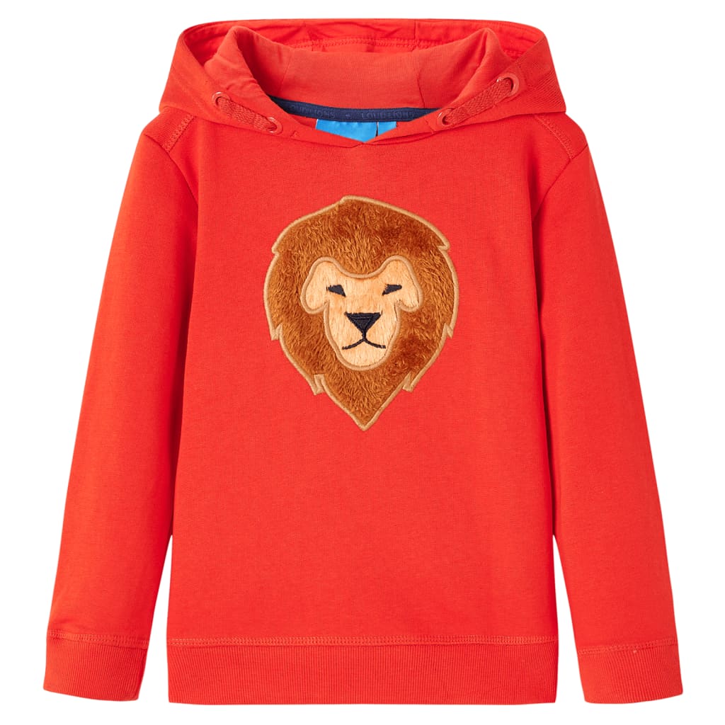 Kids' Hooded Sweatshirt Red 104