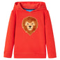 Kids' Hooded Sweatshirt Red 104