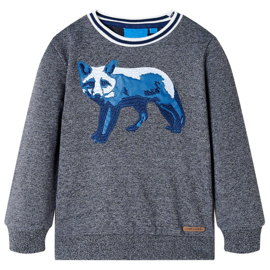 Kids' Sweatshirt Navy Melange 104