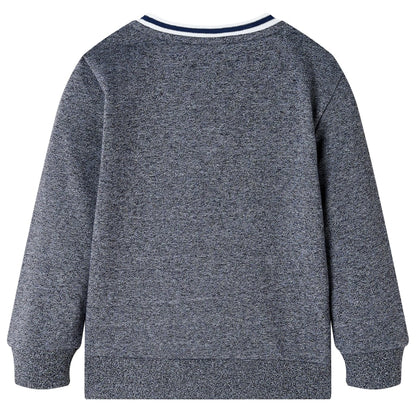 Kids' Sweatshirt Navy Melange 140