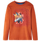 Kids' T-shirt with Long Sleeves Light Rust 92