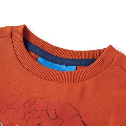 Kids' T-shirt with Long Sleeves Light Rust 104