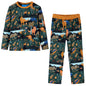 Kids' Pyjamas with Long Sleeves Dark Green 128