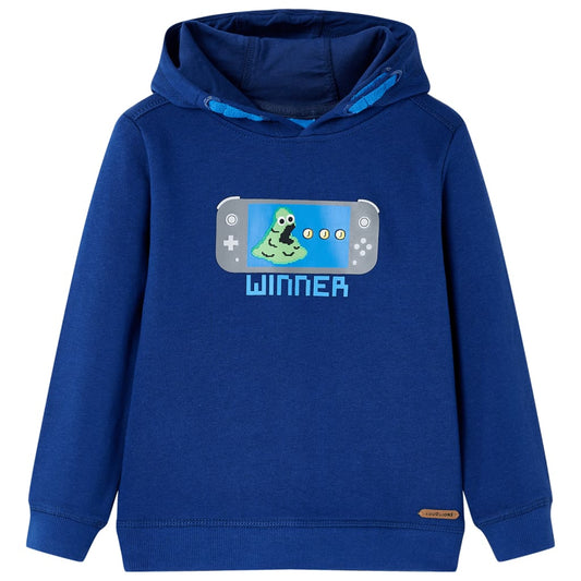 Kids' Hooded Sweatshirt Dark Blue 92