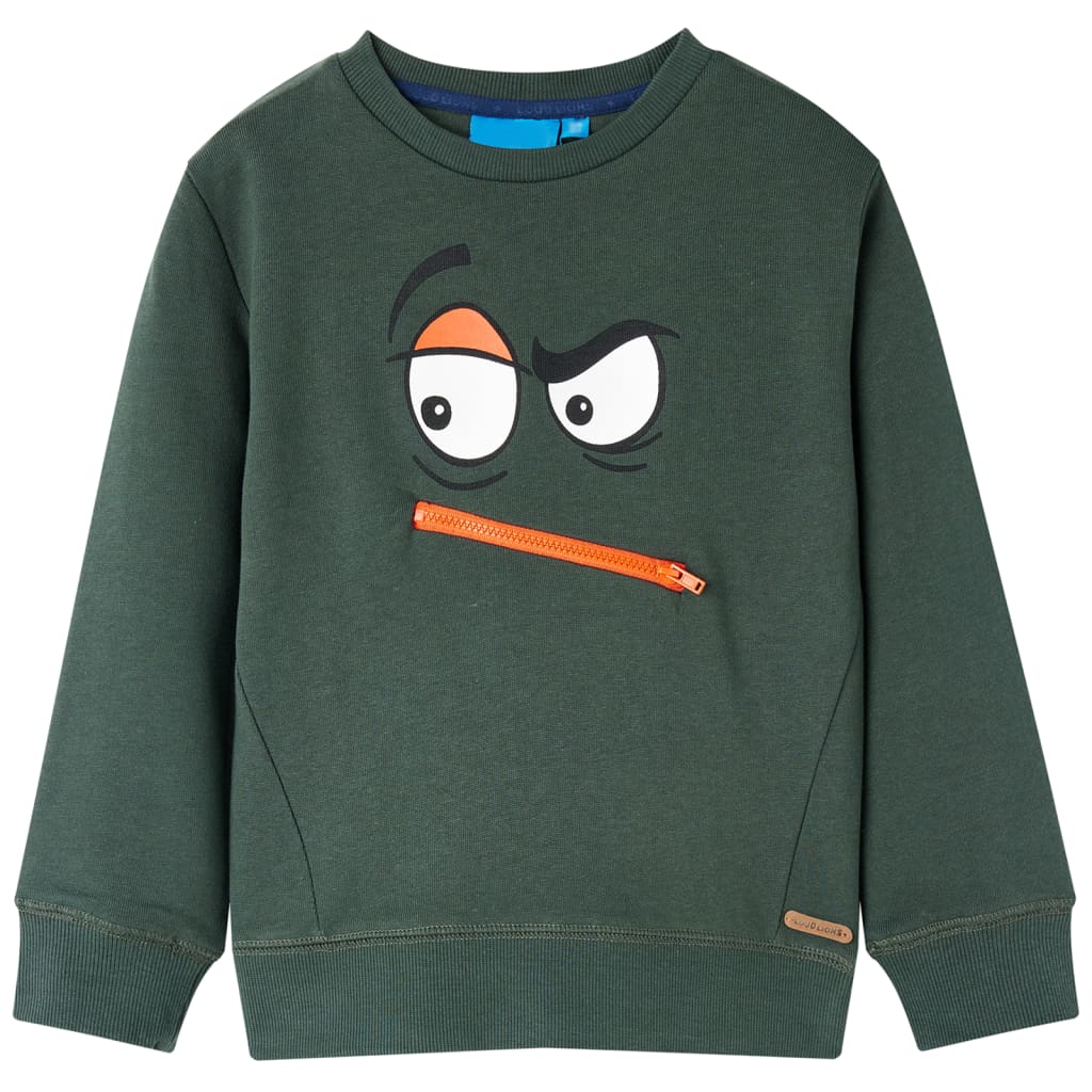 Kids' Sweatshirt Dark Green 128