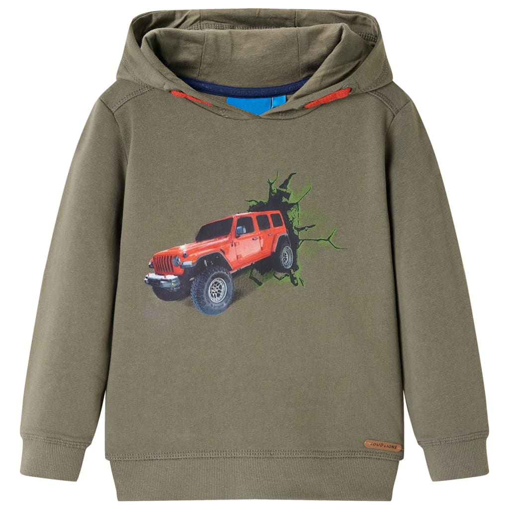 Kids' Hooded Sweatshirt Khaki 92