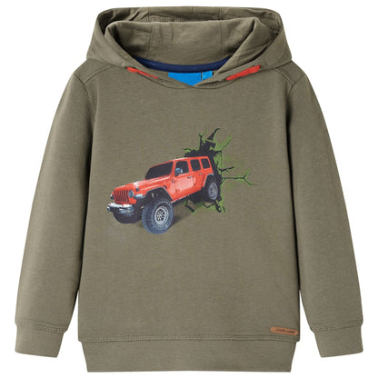 Kids' Hooded Sweatshirt Khaki 128