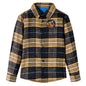 Kids' Plaid Shirt Yellow and Black 104