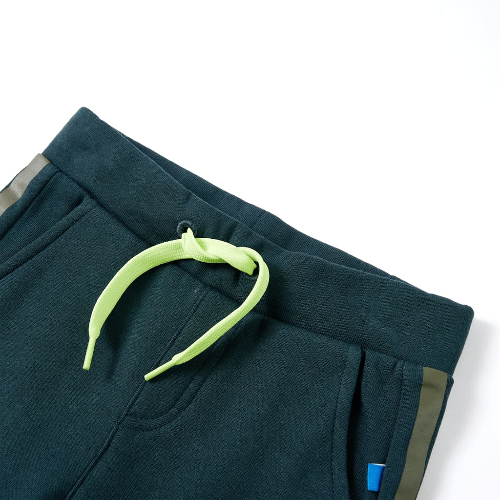 Kids' Sweatpants with Drawstring Moss Green 128