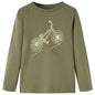 Kids' T-shirt with Long Sleeves Khaki 92