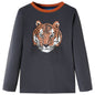 Kids' T-shirt with Long Sleeves Anthracite 92