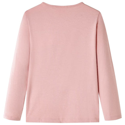 Kids' T-shirt with Long Sleeves Light Pink 92