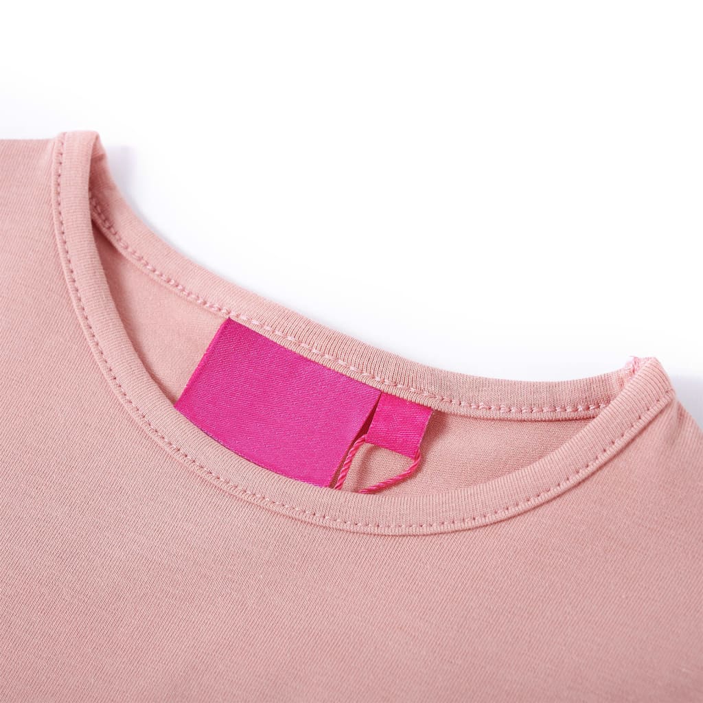 Kids' T-shirt with Long Sleeves Light Pink 128