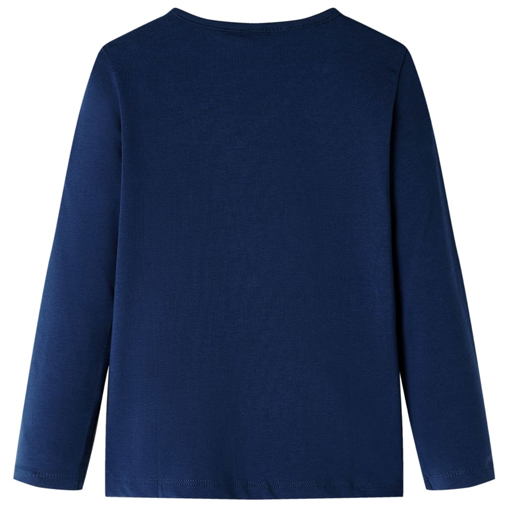 Kids' T-shirt with Long Sleeves Navy Blue 116