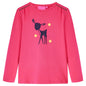 Kids' T-shirt with Long Sleeves Bright Pink 140