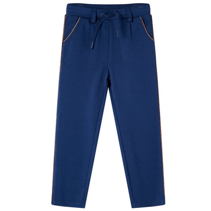 Kids' Pants with Drawstring Navy Blue 104