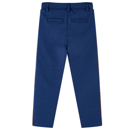 Kids' Pants with Drawstring Navy Blue 140