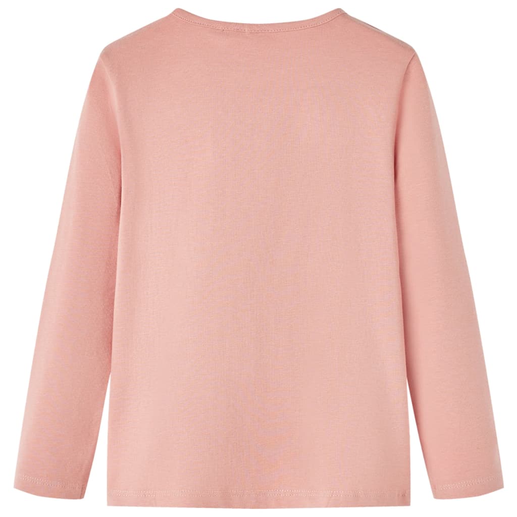 Kids' T-shirt with Long Sleeves Light Pink 128