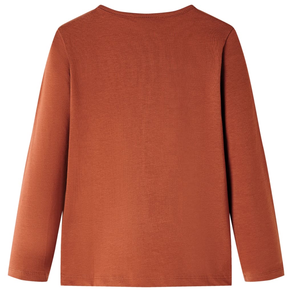 Kids' T-shirt with Long Sleeves Cognac 104