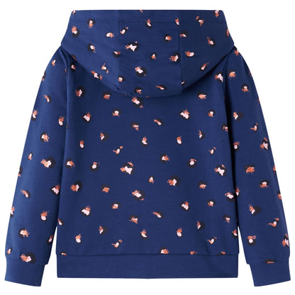 Kids' Hooded Sweatshirt Navy Blue 92