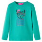 Kids' T-shirt with Long Sleeves Bright Green 92