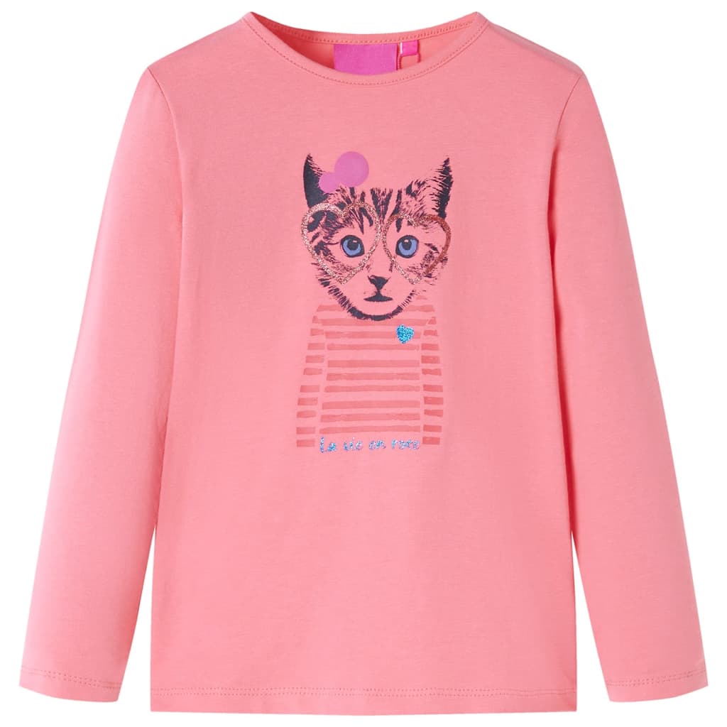 Kids' T-shirt with Long Sleeves Pink 92