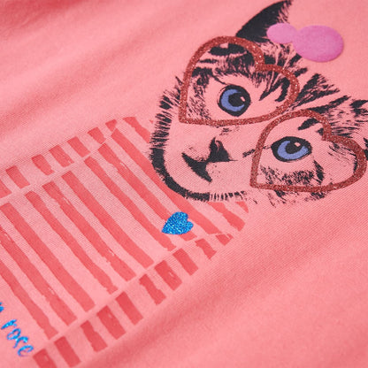 Kids' T-shirt with Long Sleeves Pink 116