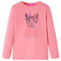 Kids' T-shirt with Long Sleeves Pink 140